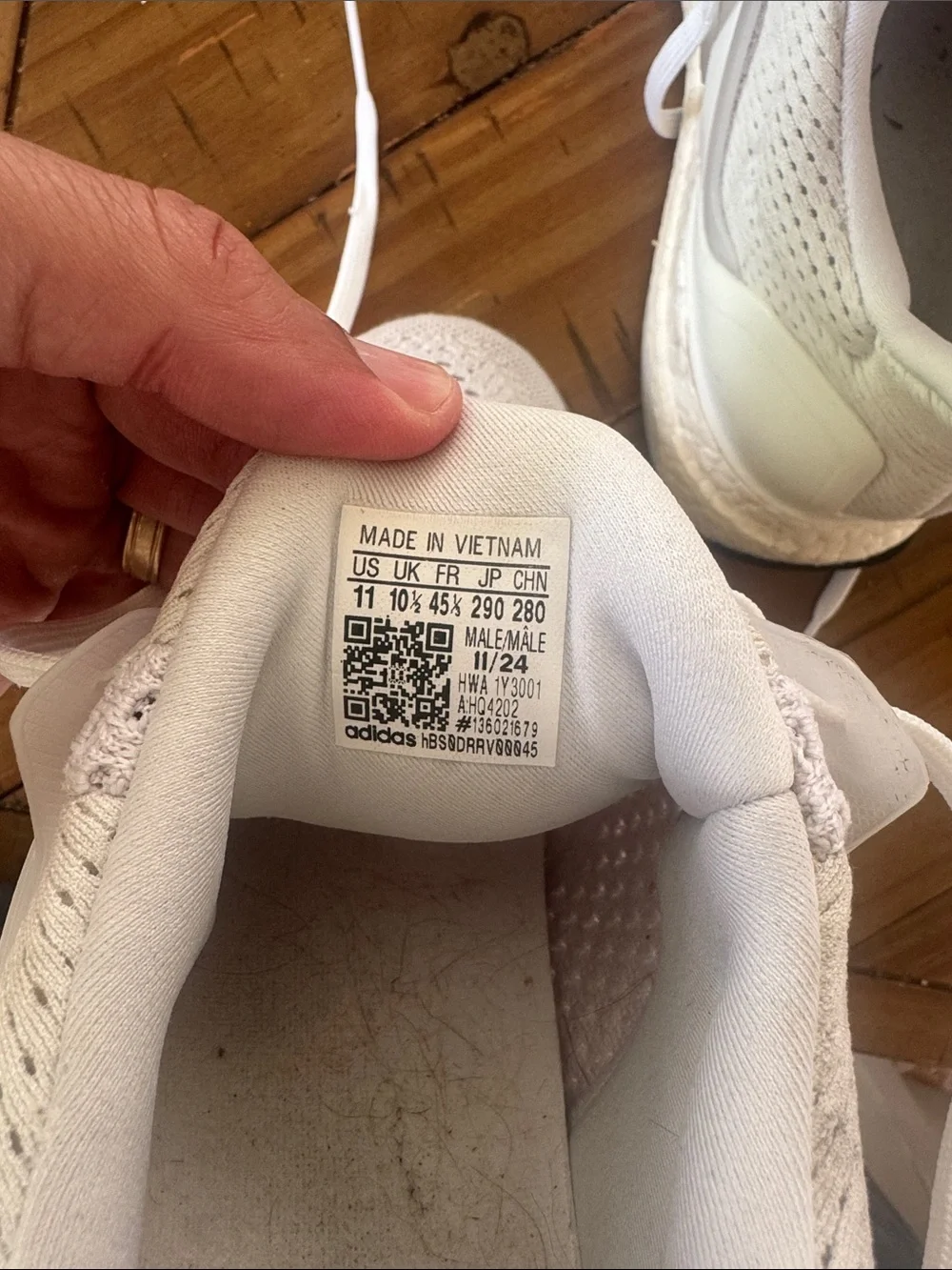 adidas UltraBoost 1.0 Running Sneakers worn <10times